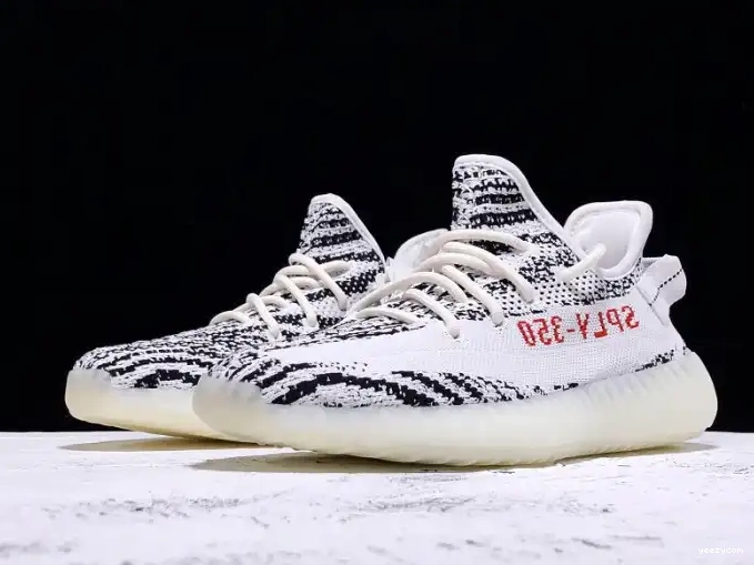 Boost White Zebra Adidas Yeezy CP9654 350 V2 Black 0511